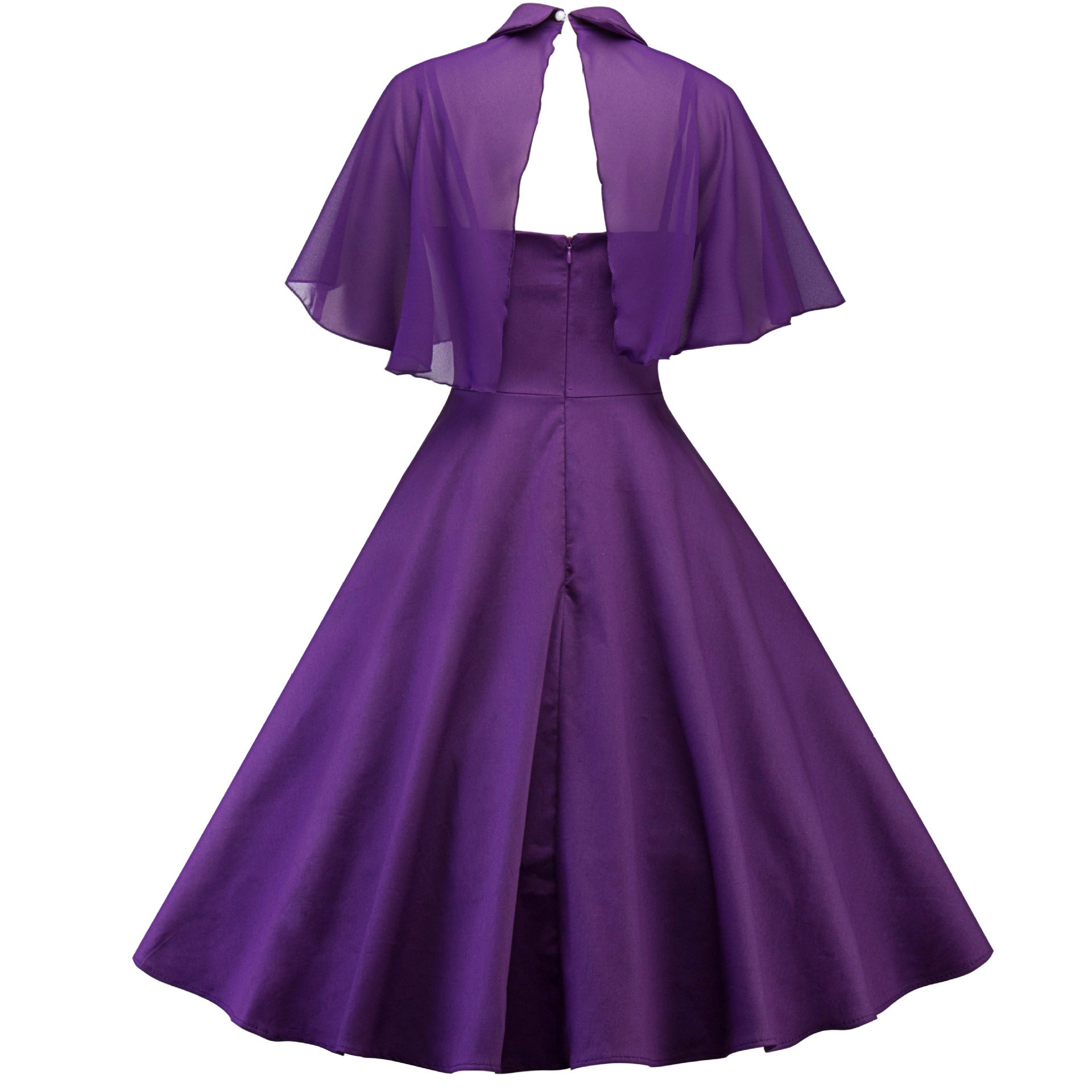 Cape Shawl Two-Piece Doll Collar Dress For Women