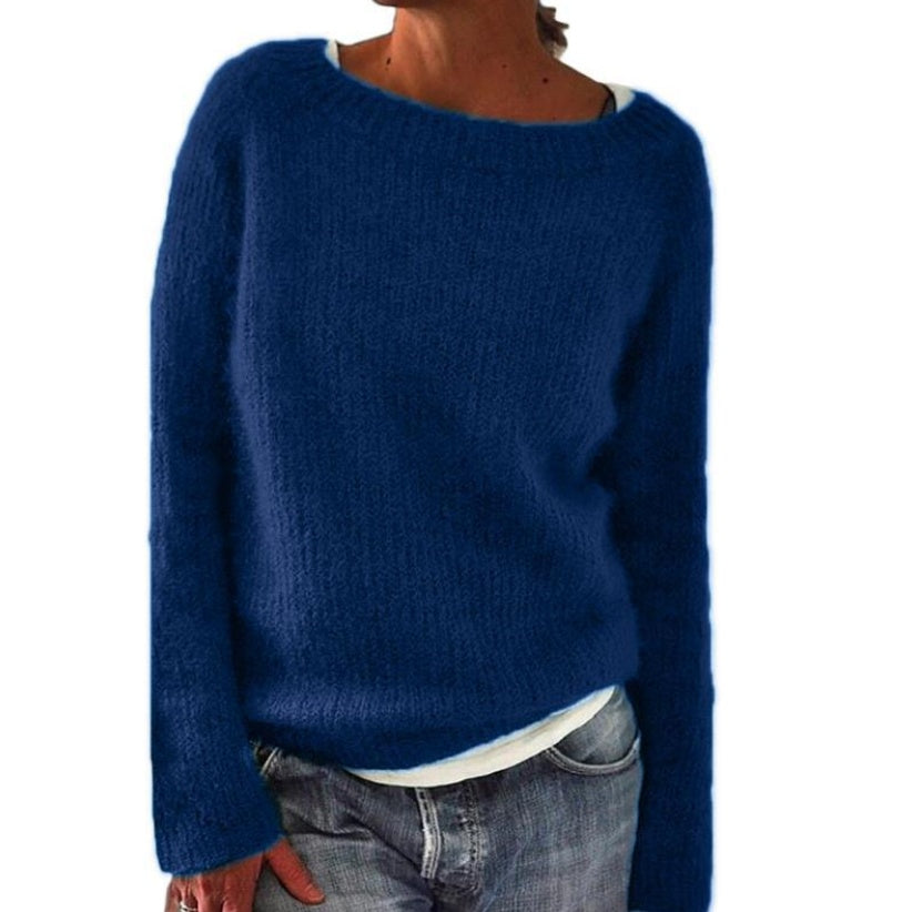 Women's Static Version Basic Sweater - Knitted