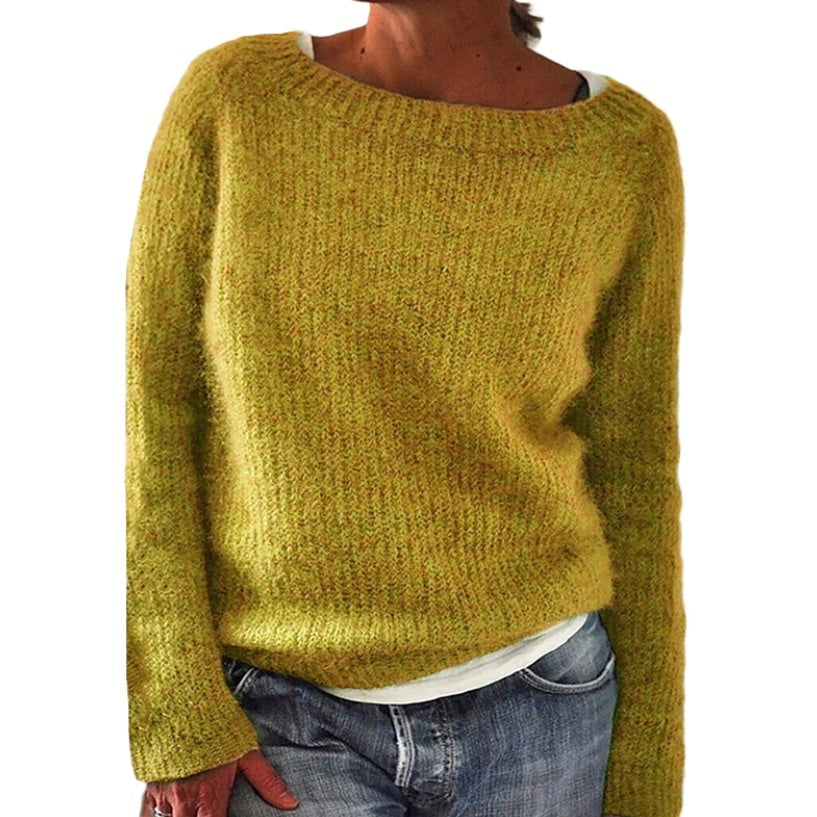 Women's Static Version Basic Sweater - Knitted