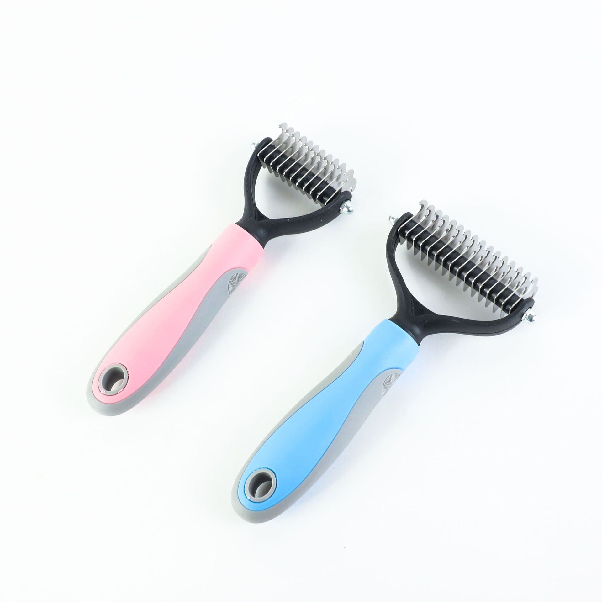 Stainless Double-Sided Pet Hair Brush With Removal Comb For Pet Grooming