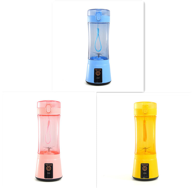 Portable Electric Fruit Juicer - Wireless USB Rechargeable Mini Multifunction Smoothie Blender