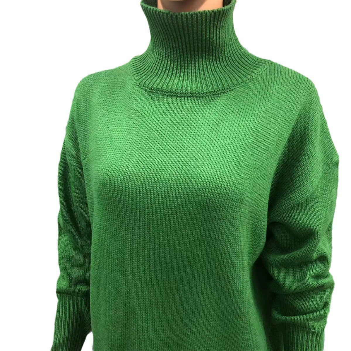Women's Long-Sleeved Pullover Solid Colour Sweater