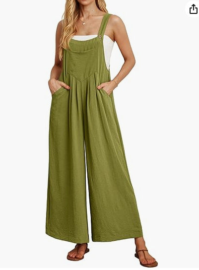 Casual Loose Jumpsuit With Pockets For Women