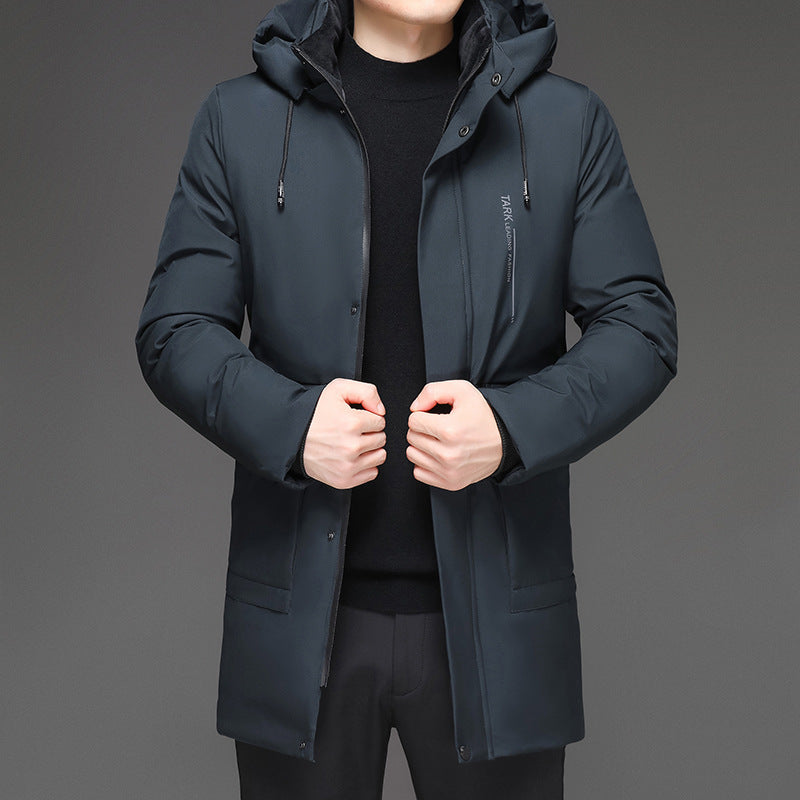 Men's Hooded And Thickened Warm-Keeping Cotton Coat