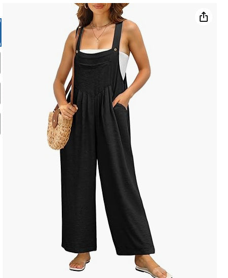 Casual Loose Jumpsuit With Pockets For Women