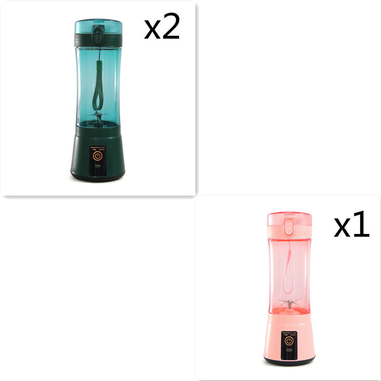 Portable Electric Fruit Juicer - Wireless USB Rechargeable Mini Multifunction Smoothie Blender