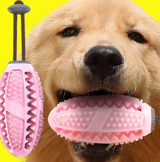Silicon Suction Cup Tug Interactive Dog Ball Toy - Pet Chew, Bite, And Tooth Cleaning Features to Improve Oral Hygiene