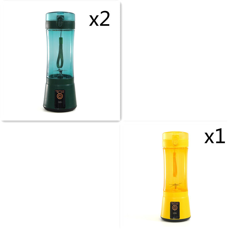 Portable Electric Fruit Juicer - Wireless USB Rechargeable Mini Multifunction Smoothie Blender