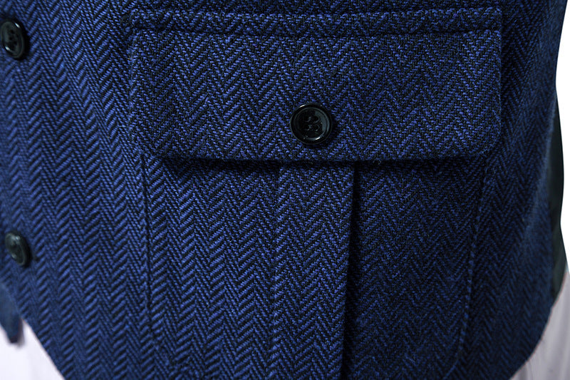 Men's European Single-Breasted Retro Vest