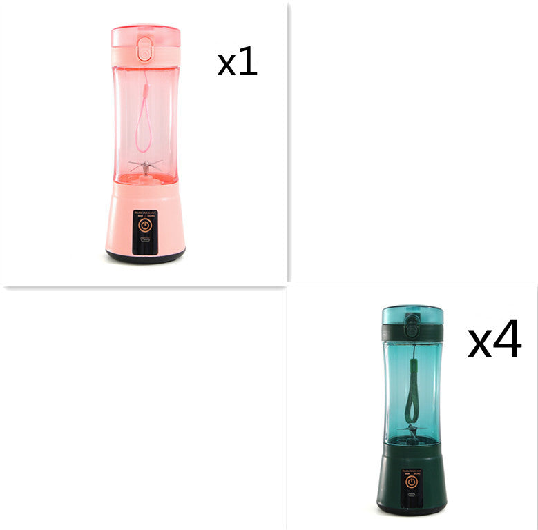 Portable Electric Fruit Juicer - Wireless USB Rechargeable Mini Multifunction Smoothie Blender