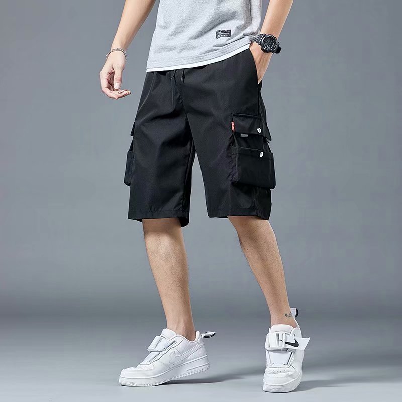 Korean Style Loose Multi-Pocket Cargo Pants For Men