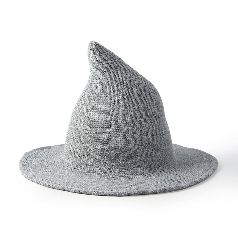 European And American Halloween Wool Wizard Hat For Women