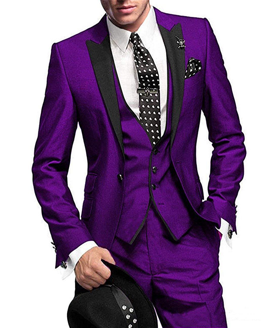 Men's All-Season Three-Piece Suit - Bridegroom And Best Man Wedding Suit