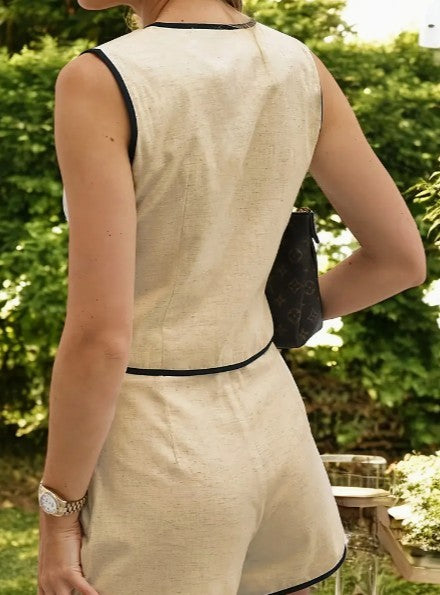 Fashion Trend Polyester Fibre Women's Top Set