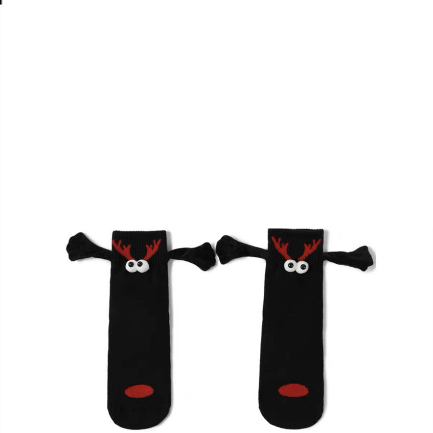 Couple Magnetic Handle Cute Hand Socks For Christmas