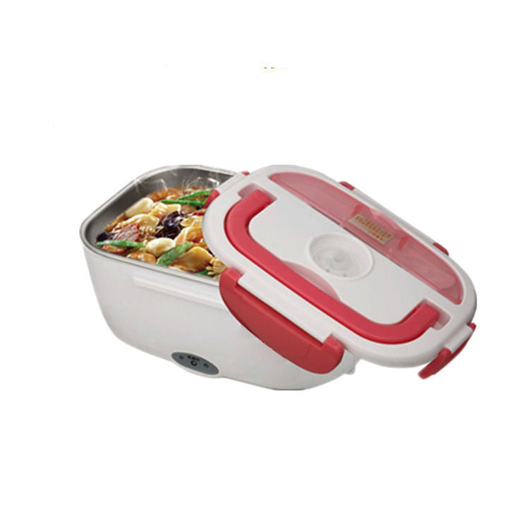 Large Capacity Heated Electric Lunch Box - Stainless Steel Insulated Car Bento Box