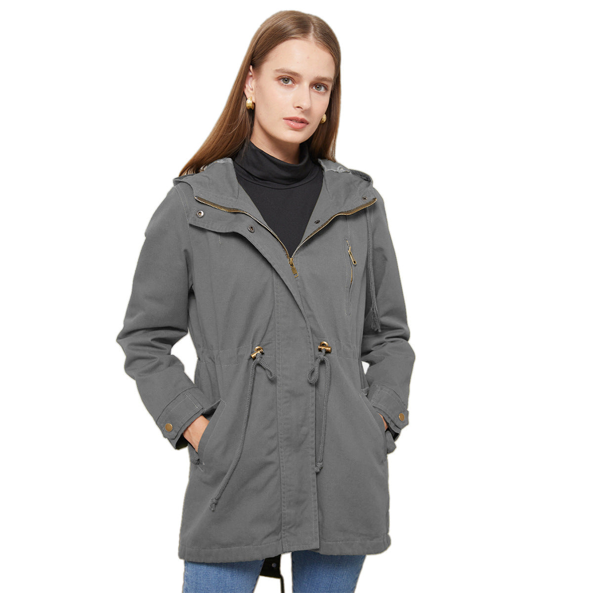 Women's New Cotton Anorak Coat For Spring And Autumn