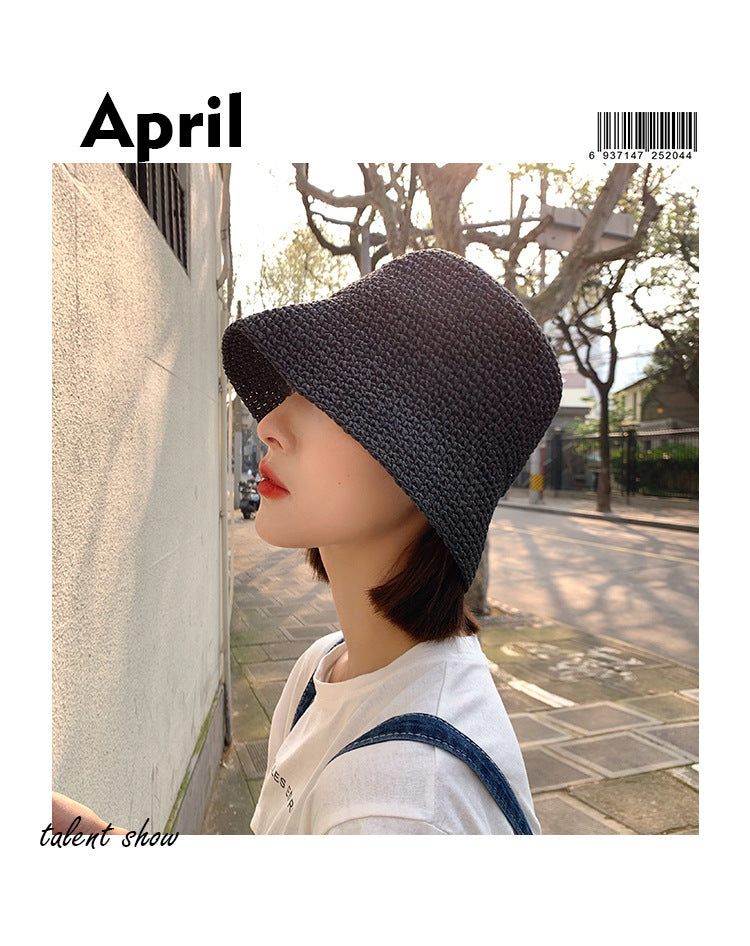 Women's Summer Thin Beach Sun-Proof Straw Hat