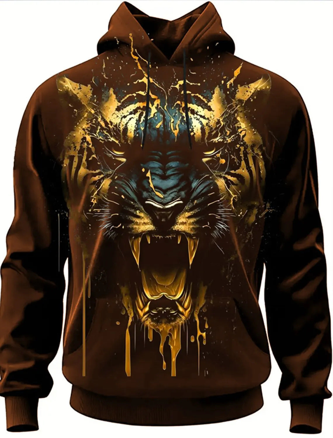 Fashion Brand Lion's Head 3D Hoodie Fashion For Men And Women