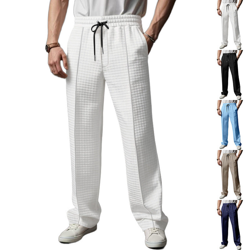 Men's Casual Sports Business Breathable Jogging Straight Trousers