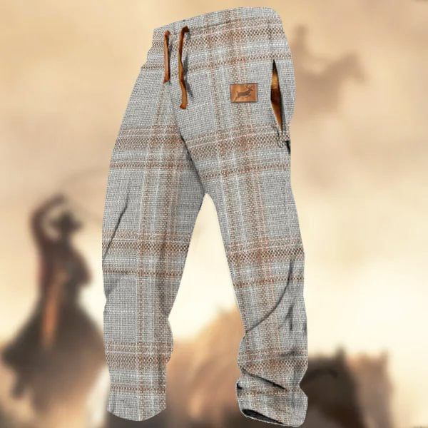 Men's Printed Casual Drawstring Pants