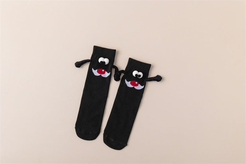 Couple Magnetic Handle Cute Hand Socks For Christmas