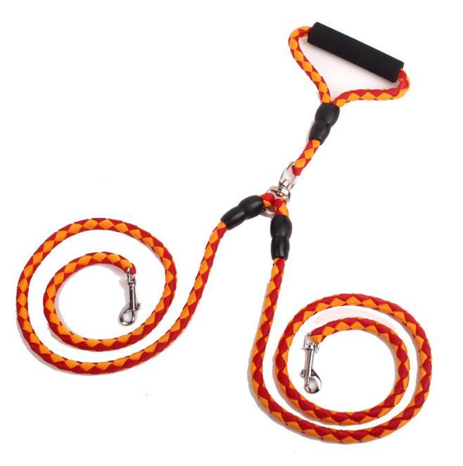 Double-Ended Traction Rope For Walking The Dog - Double Dog Collar Leash