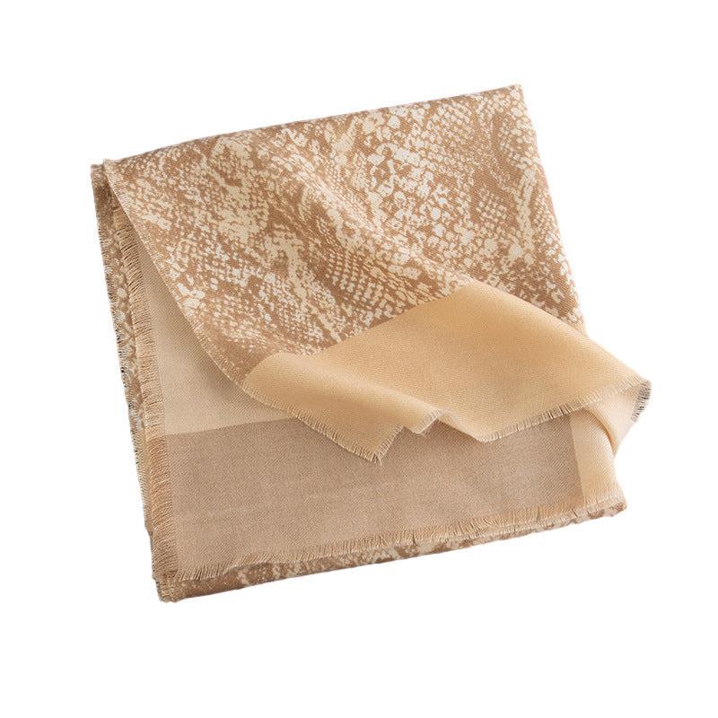 Women's Leopard Print Artificial Warm Cashmere Winter Scarf