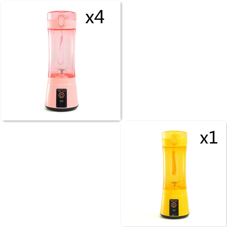 Portable Electric Fruit Juicer - Wireless USB Rechargeable Mini Multifunction Smoothie Blender