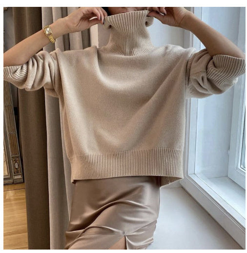 Women's Long-Sleeved Pullover Solid Colour Sweater
