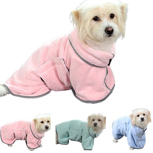 Quick-Drying Microfiber Absorbent Pet Towel  - Pet Bathrobe For Dogs And Cats