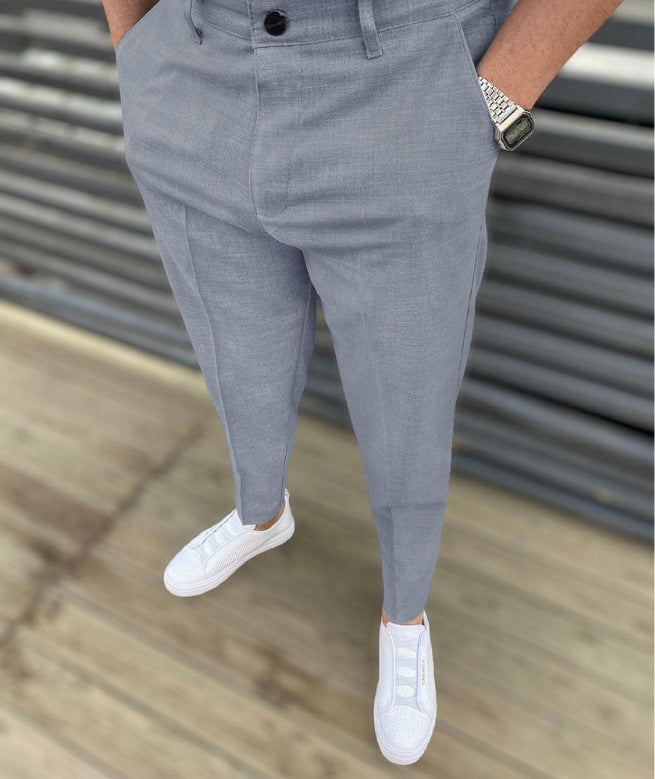 Men's Thin Striped Slim Casual Pants
