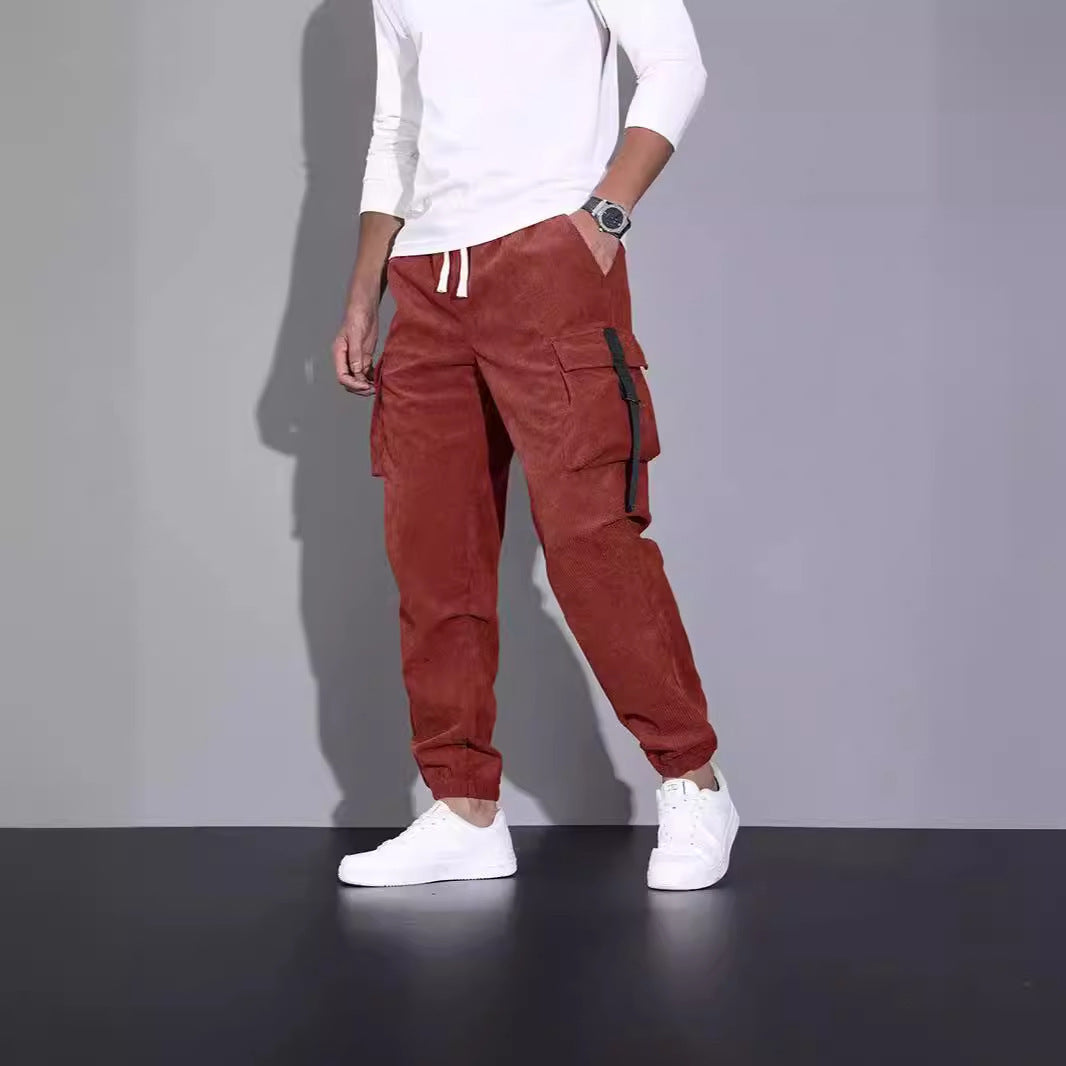 Men's Ankle-Tied Trousers - Sports Pants