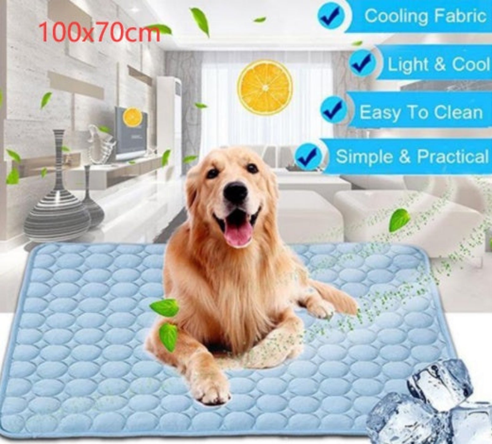 Pet Ice Silk Cold Nest Pad For Cooling In Summer - Suitable for Dogs And Cats