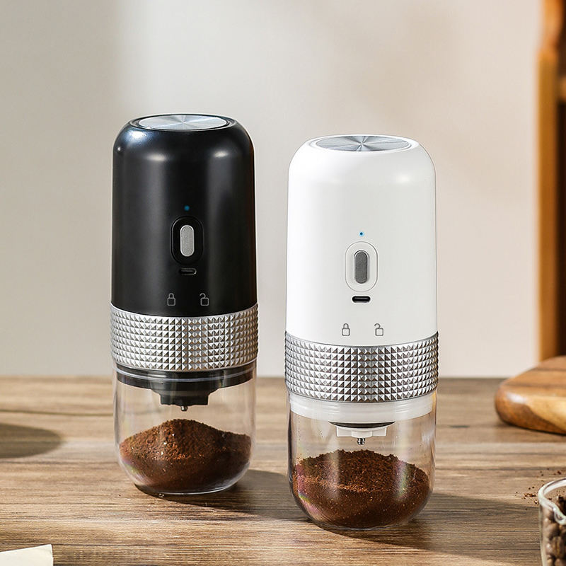 Electric Ceramic Coffee Grinder With USB Charging - Portable Outdoor Coffee Grinder