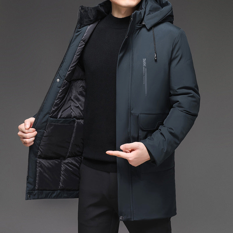 Men's Hooded And Thickened Warm-Keeping Cotton Coat