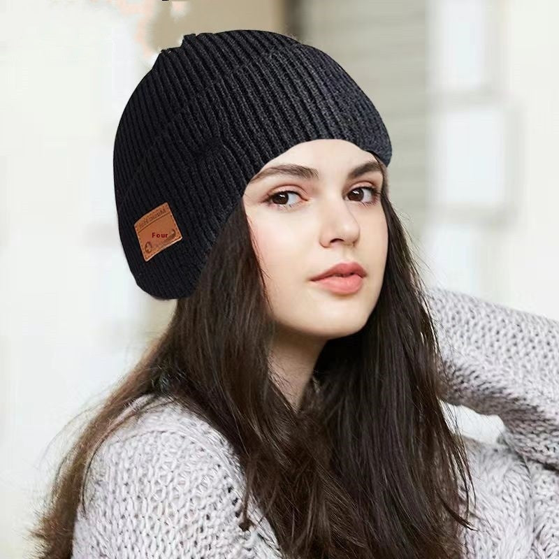 Thickened Bluetooth Knitted Cap For Women