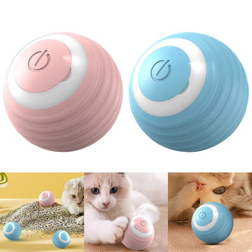 Automatic Moving Bouncing Rolling Ball For Indoor Cat Kitten - Smart Cat Self-Moving Toy Ball