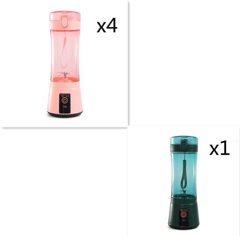 Portable Electric Fruit Juicer - Wireless USB Rechargeable Mini Multifunction Smoothie Blender
