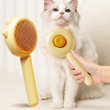 Pet Comb And Massage Brush - Hair Removal Brush For Cat And Dog Grooming