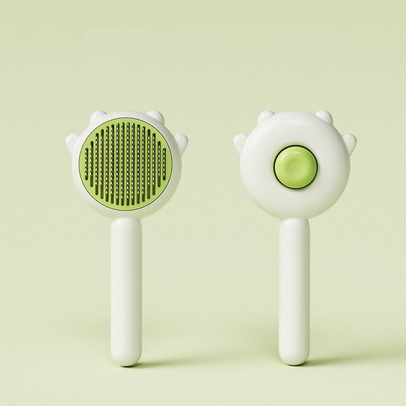 Pet Comb And Massage Brush - Hair Removal Brush For Cat And Dog Grooming