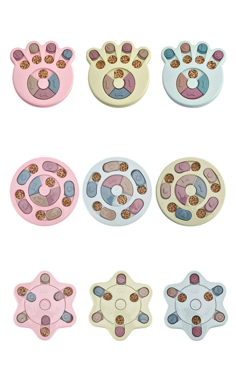 Interactive Dog Puzzle Toys to Increase IQ - Slow Dispensing and Dog Training Feeder For Small & Medium Dog