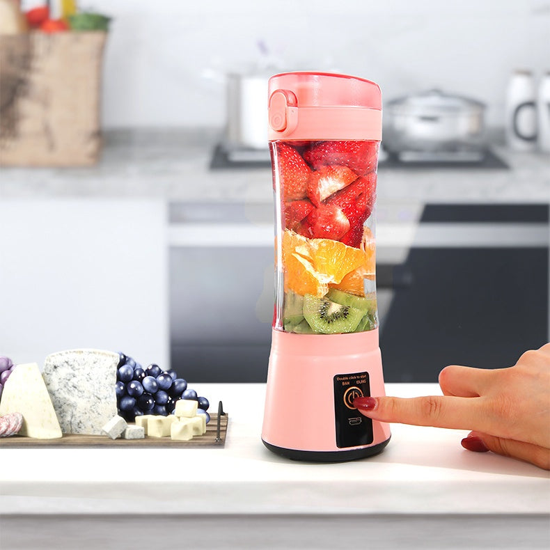Portable Electric Fruit Juicer - Wireless USB Rechargeable Mini Multifunction Smoothie Blender