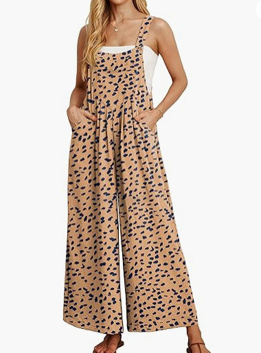 Casual Loose Jumpsuit With Pockets For Women