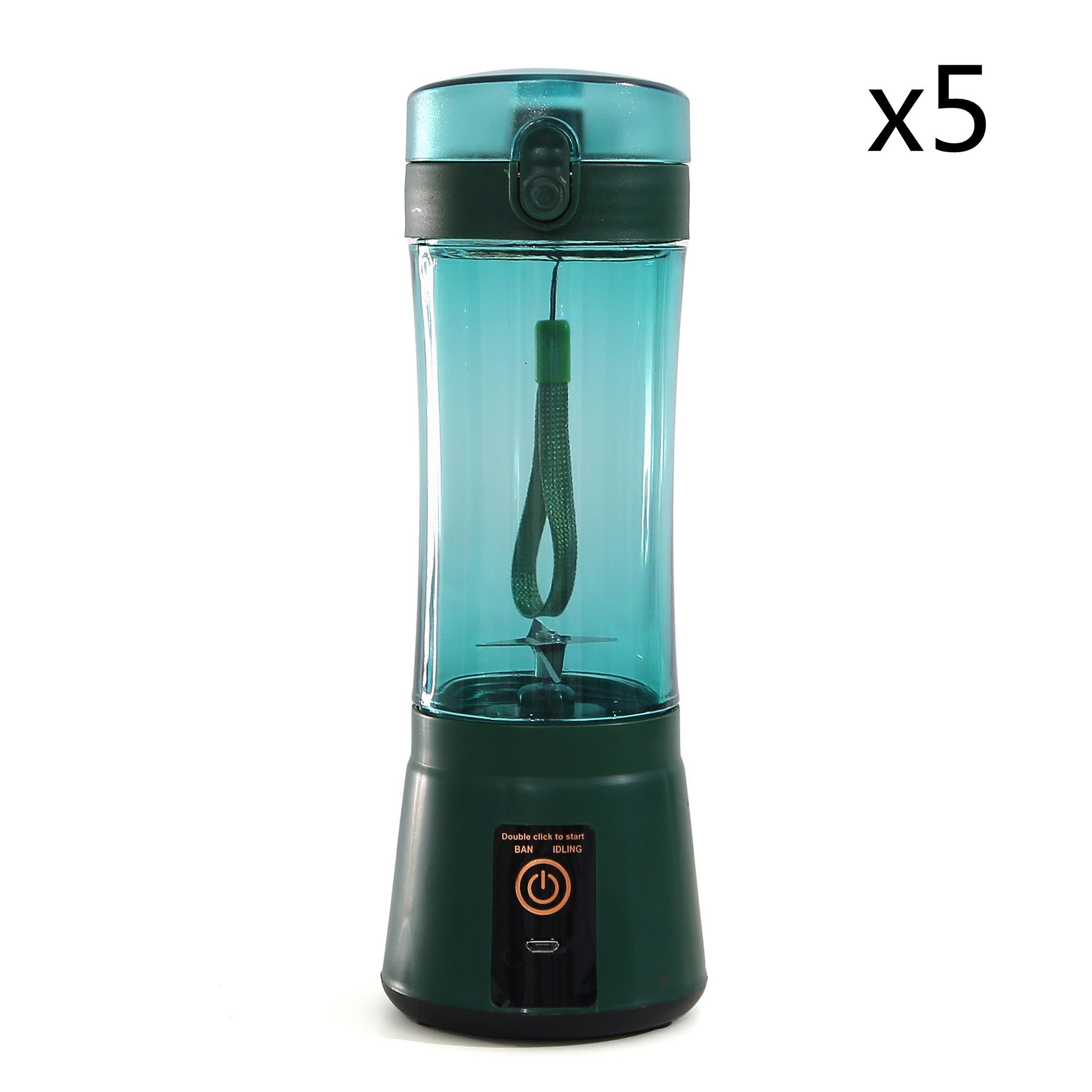 Portable Electric Fruit Juicer - Wireless USB Rechargeable Mini Multifunction Smoothie Blender