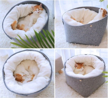 Pet Bed For Cats With Detachable Nest