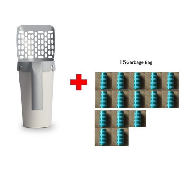 Storage Box Integrated Lazy Cat Litter And Shovel Set