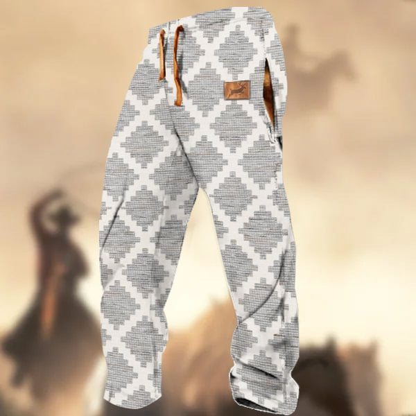 Men's Printed Casual Drawstring Pants