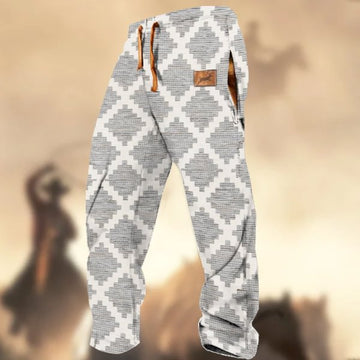 Men's Printed Casual Drawstring Pants