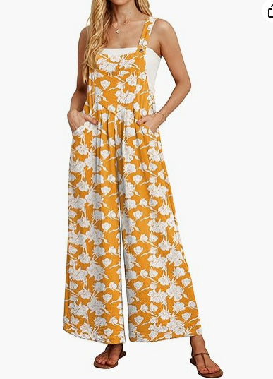 Casual Loose Jumpsuit With Pockets For Women